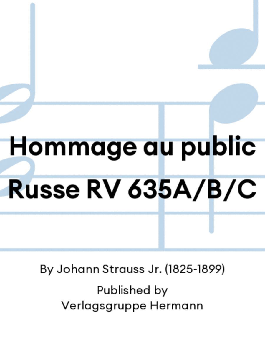 Hommage au public Russe RV 635A/B/C Orchestra scores gallery preview page 1