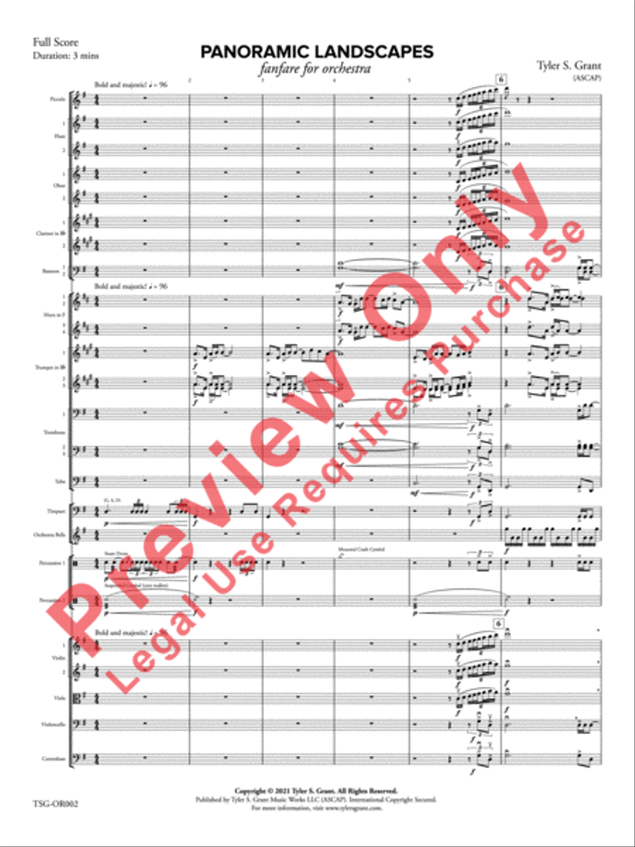 Panoramic Landscapes Panoramic Landscapes Full Orchestra scores gallery preview page 2