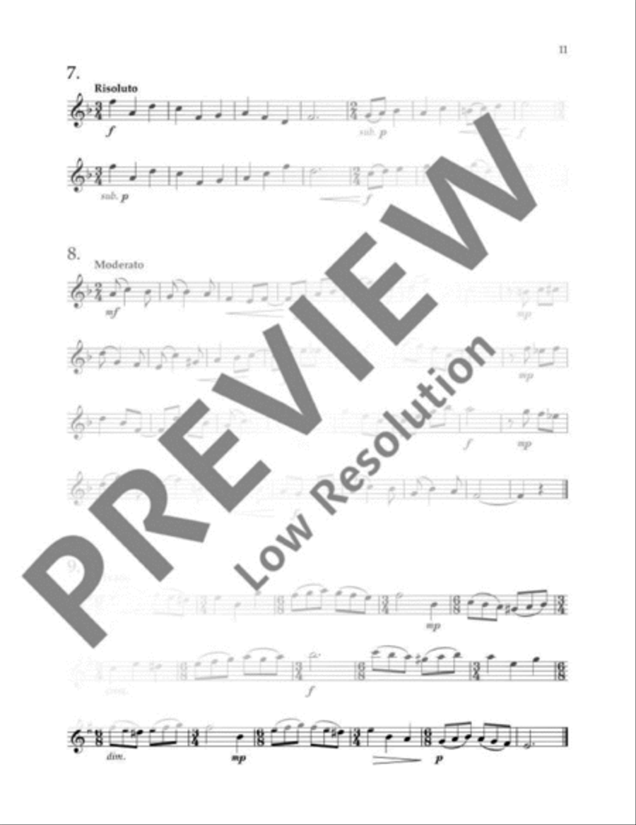 Oboe Sight-Reading 2 Oboe Solo scores gallery preview page 12