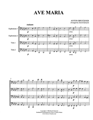 Ave Maria for Tuba Quartet