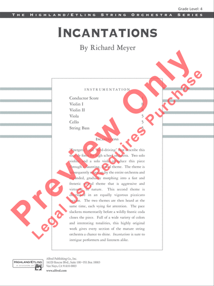 Incantations Incantations String Orchestra scores gallery preview page 2