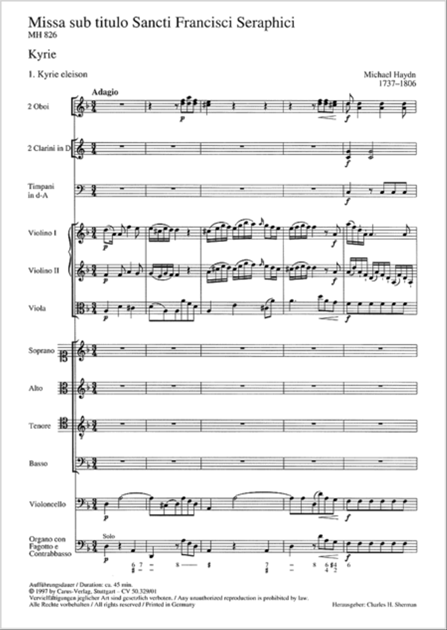 Missa sub titulo Sancti Francisci Seraphici (Franziskus-Messe) 4-Part scores gallery preview page 2
