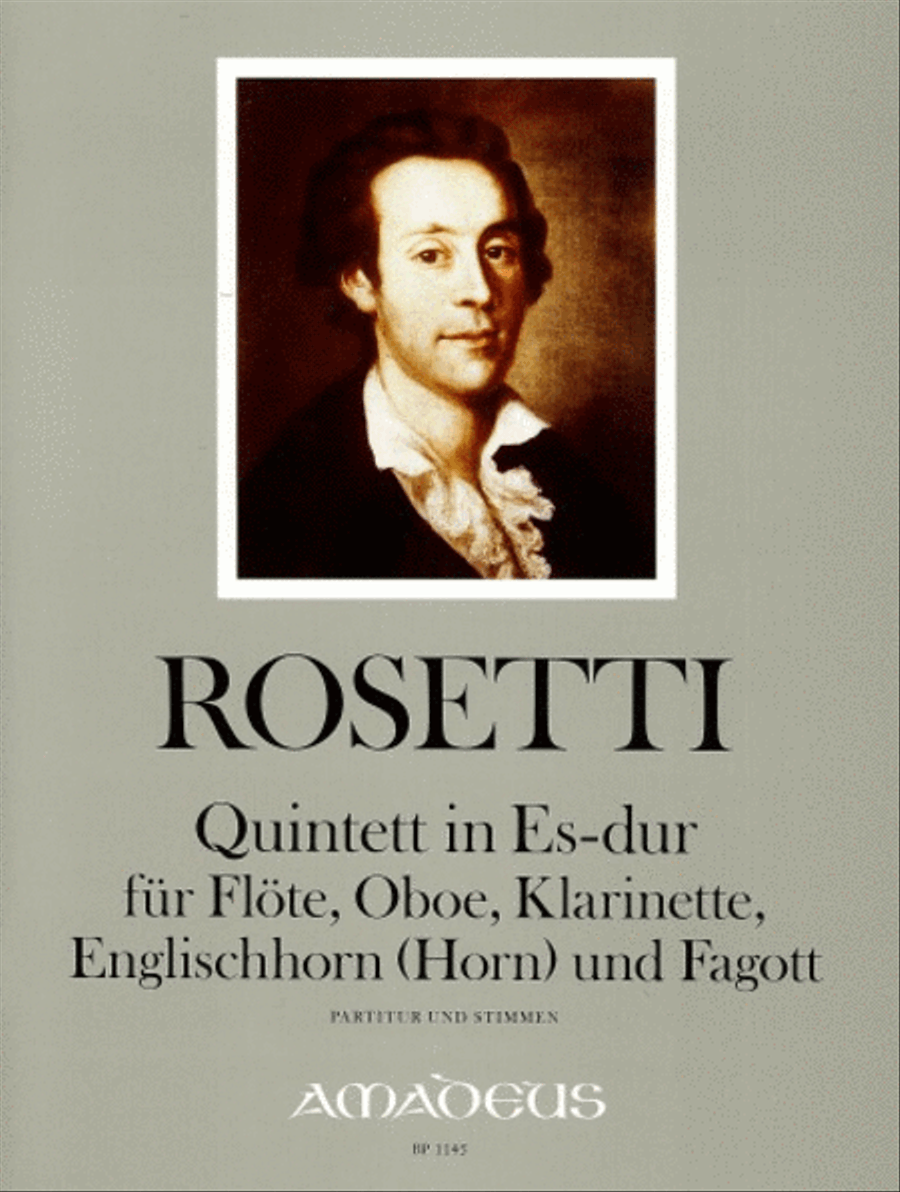 Quintet E flat major RWV B6 Woodwind Quintet scores gallery preview page 1