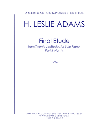 [Adams] Final Etude (Part II, No. 14)