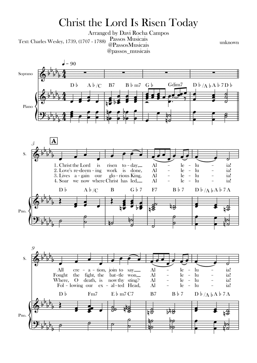 Christ the Lord is Rises today Chamber Music scores gallery preview page 1