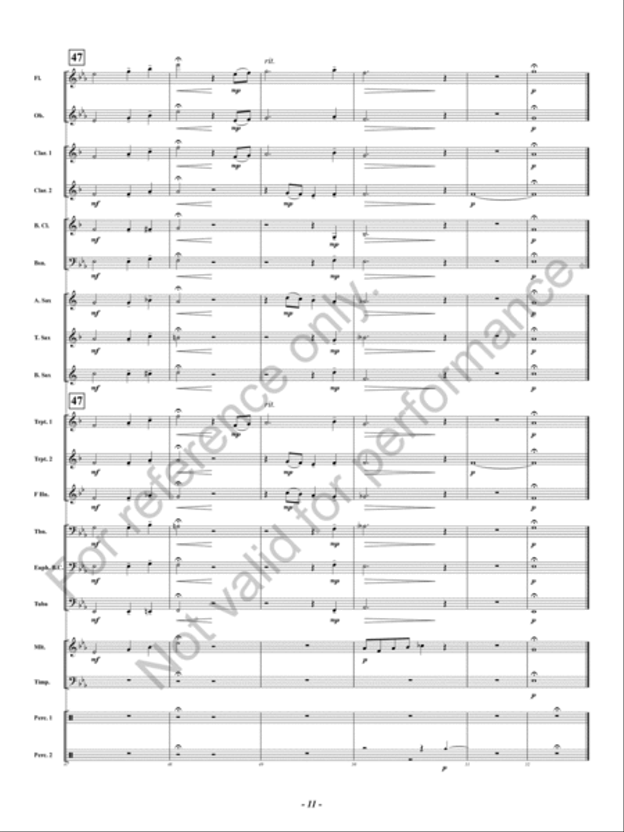 Spangled Concert Band scores gallery preview page 12