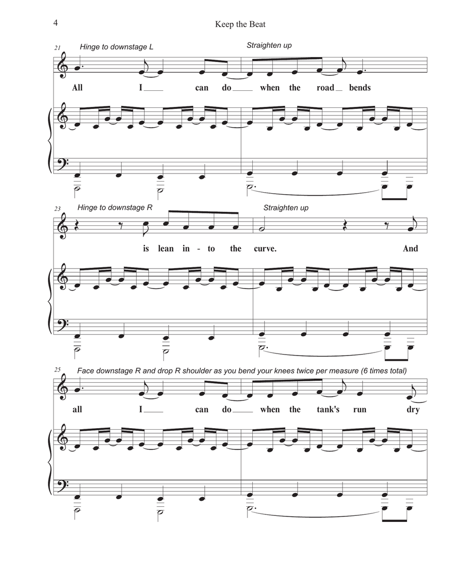 Keep The Beat Keep The Beat Unison Choir scores gallery preview page 4