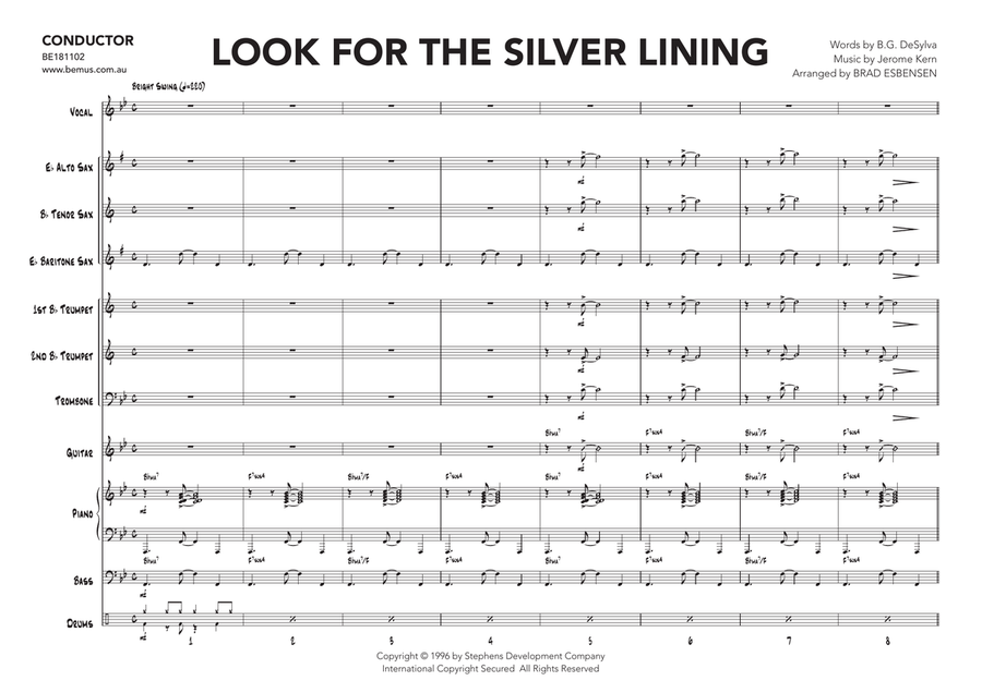 Look For The Silver Lining Jazz Ensemble scores gallery preview page 3