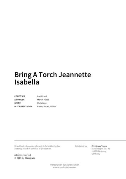 Bring A Torch Jeannette Isabella image number null