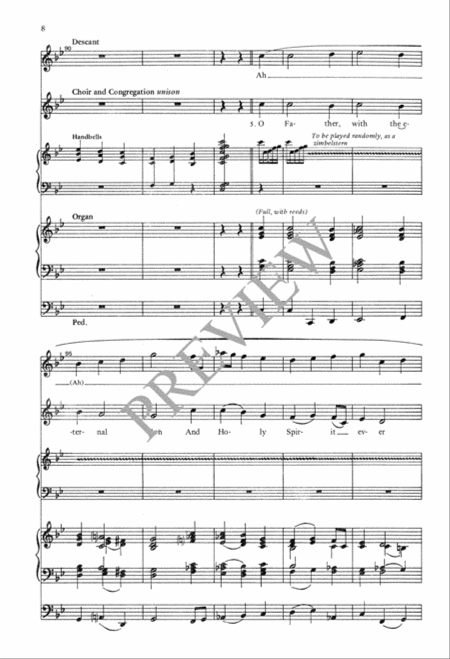 O Wondrous Type! O Vision Fair! 4-Part scores gallery preview page 8