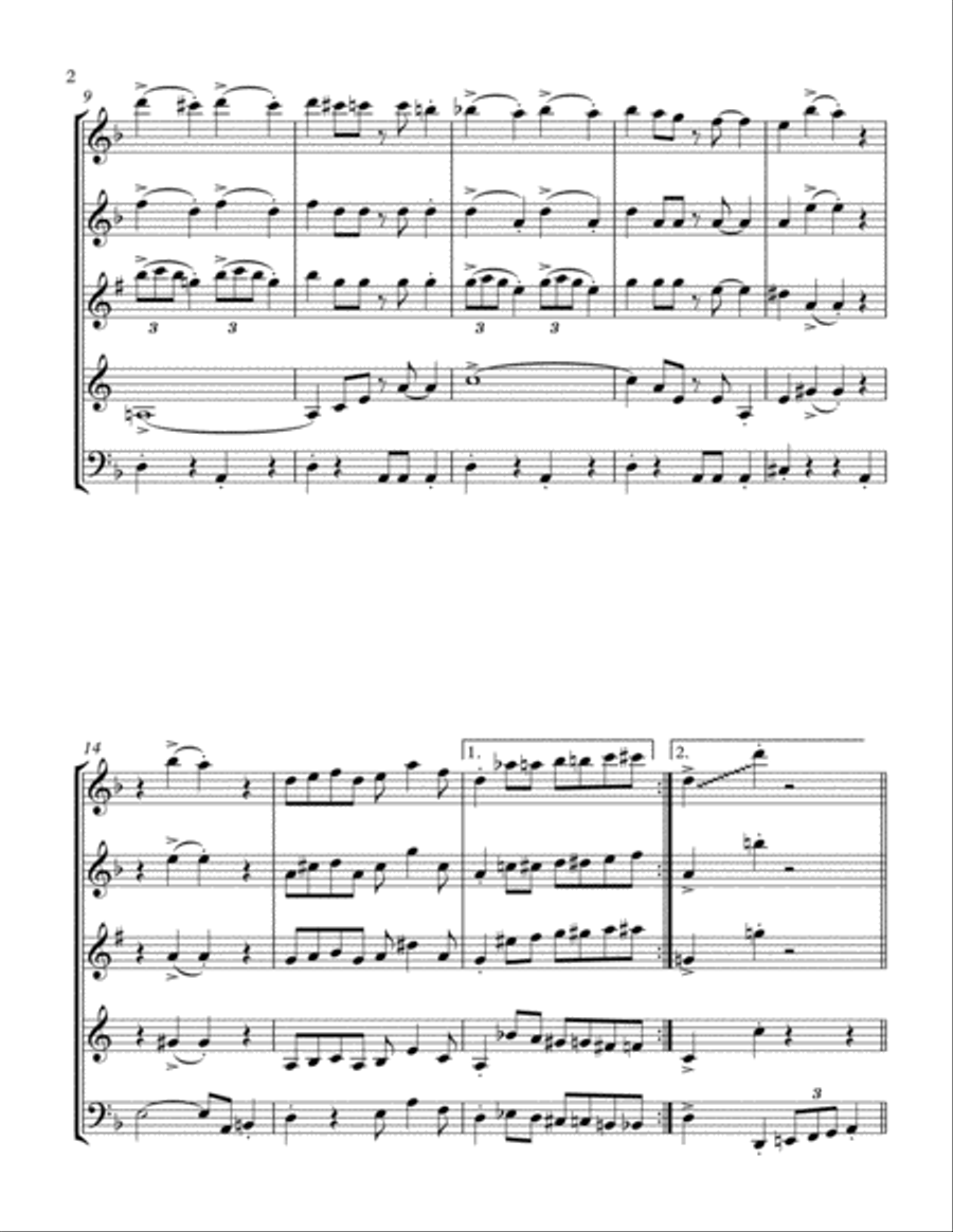That's a Plenty: Wind Quintet Woodwind Quintet scores gallery preview page 2
