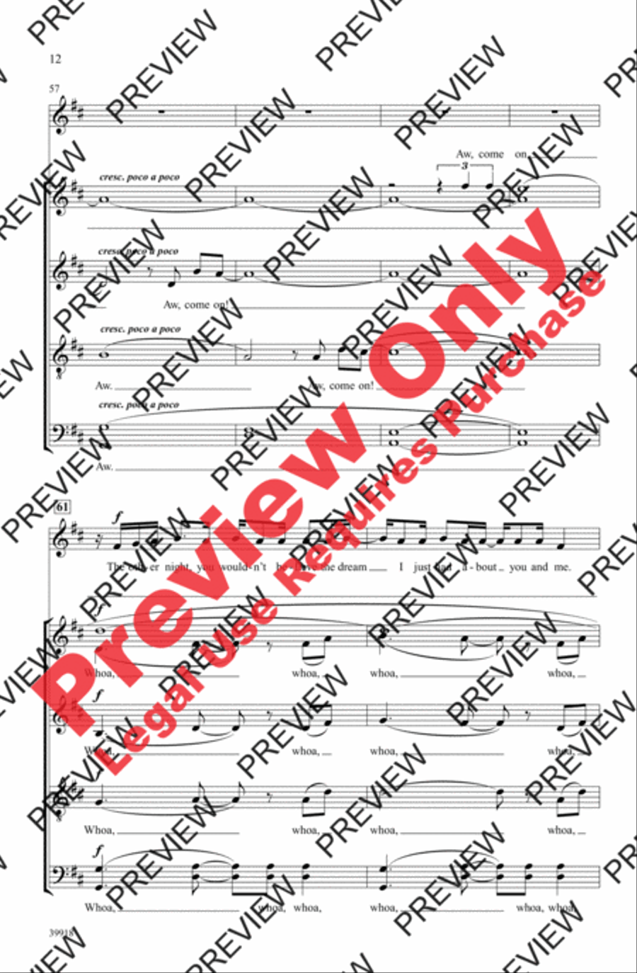 Some Nights 4-Part scores gallery preview page 12