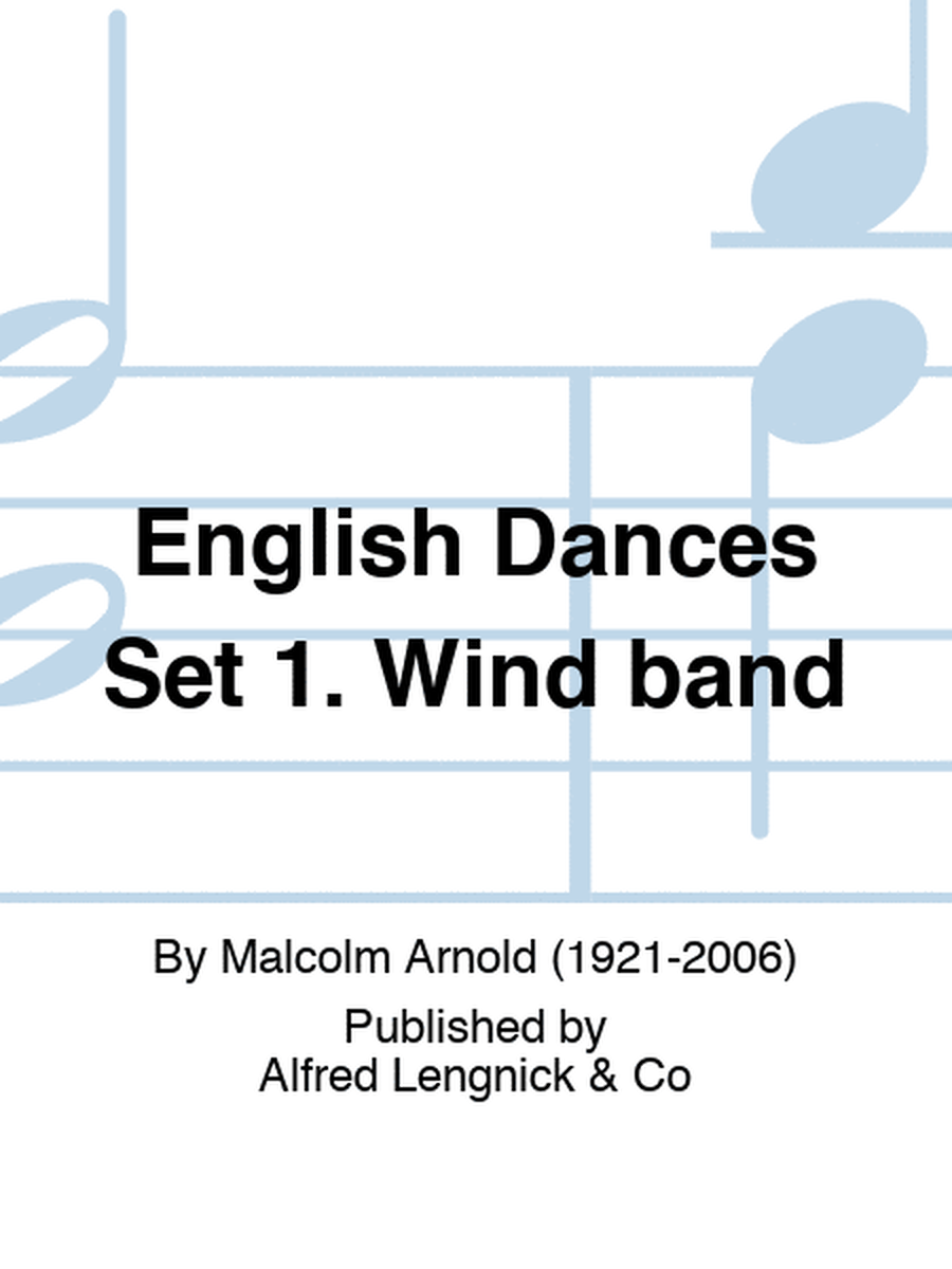 English Dances Set 1. Wind band