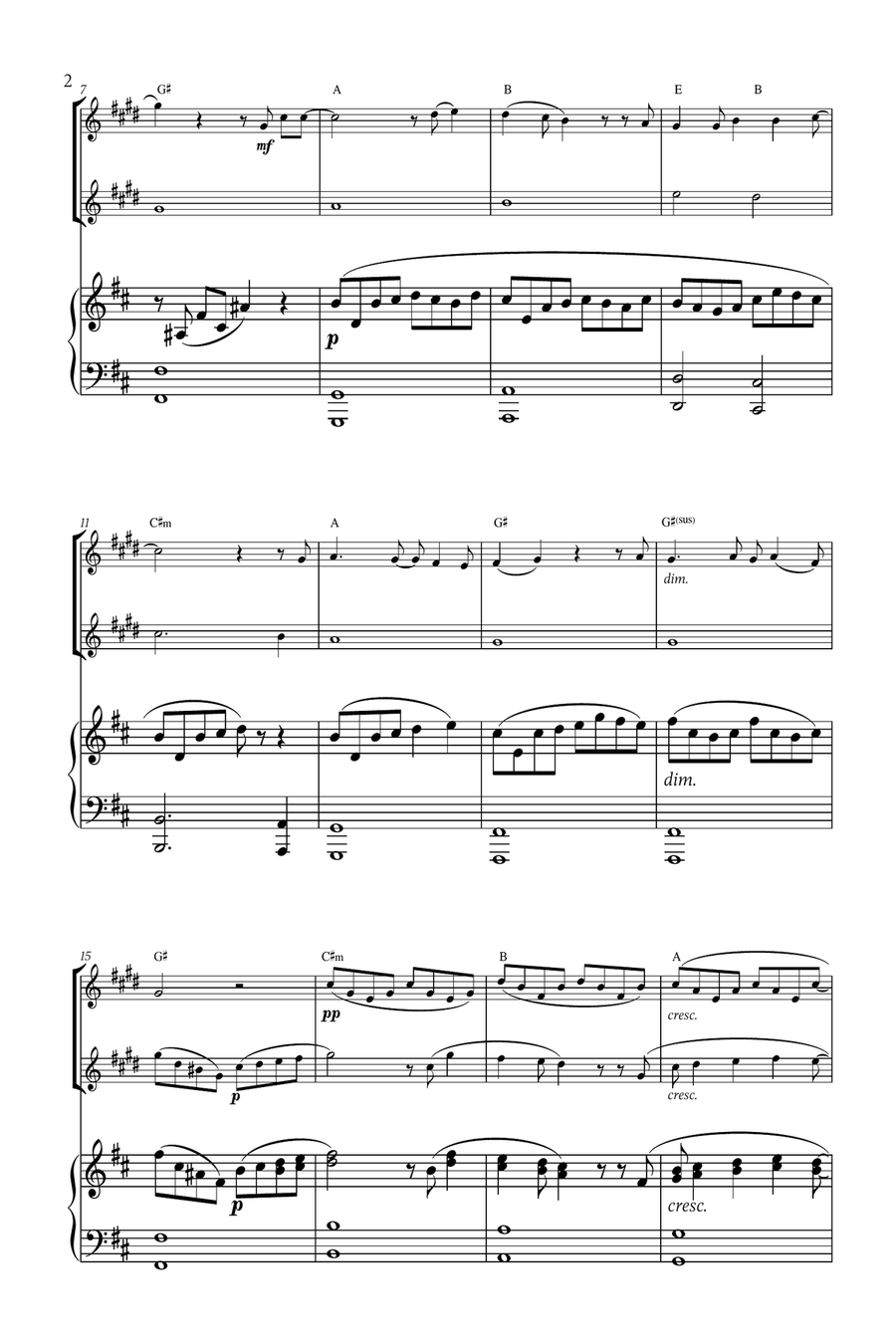 Mary, Did You Know? B-Flat Clarinet scores gallery preview page 2