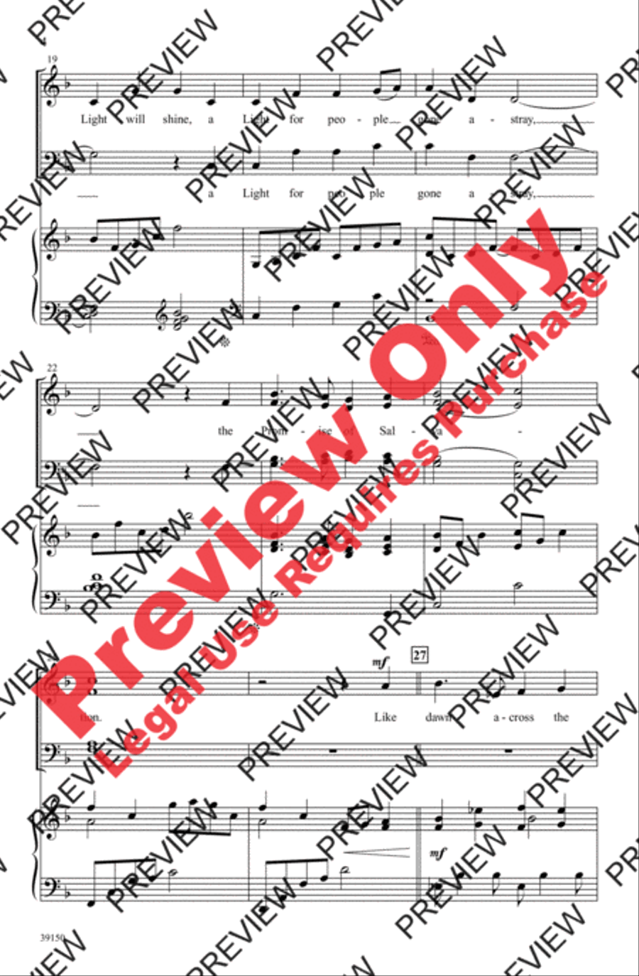 God of Our Salvation 4-Part scores gallery preview page 4