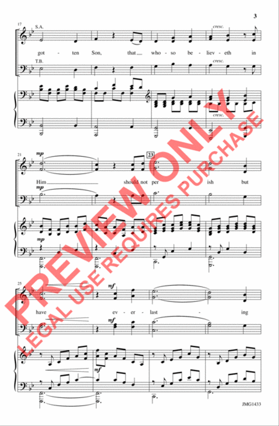 God so loved God so loved 4-Part scores gallery preview page 3