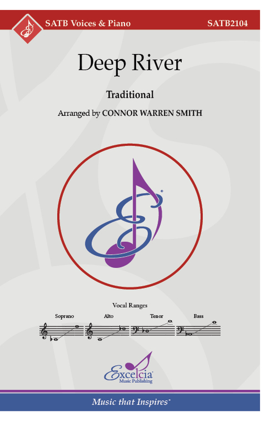Deep River (SATB) 4-Part scores gallery preview page 1