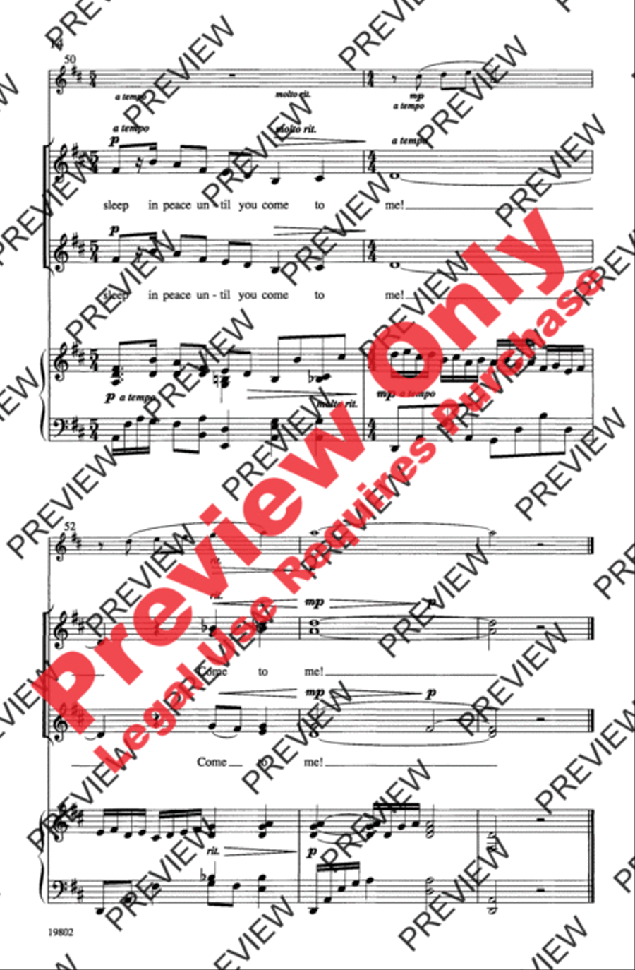 Danny Boy Women's Choir scores gallery preview page 14