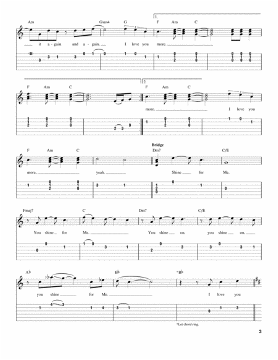More Acoustic Guitar scores gallery preview page 3