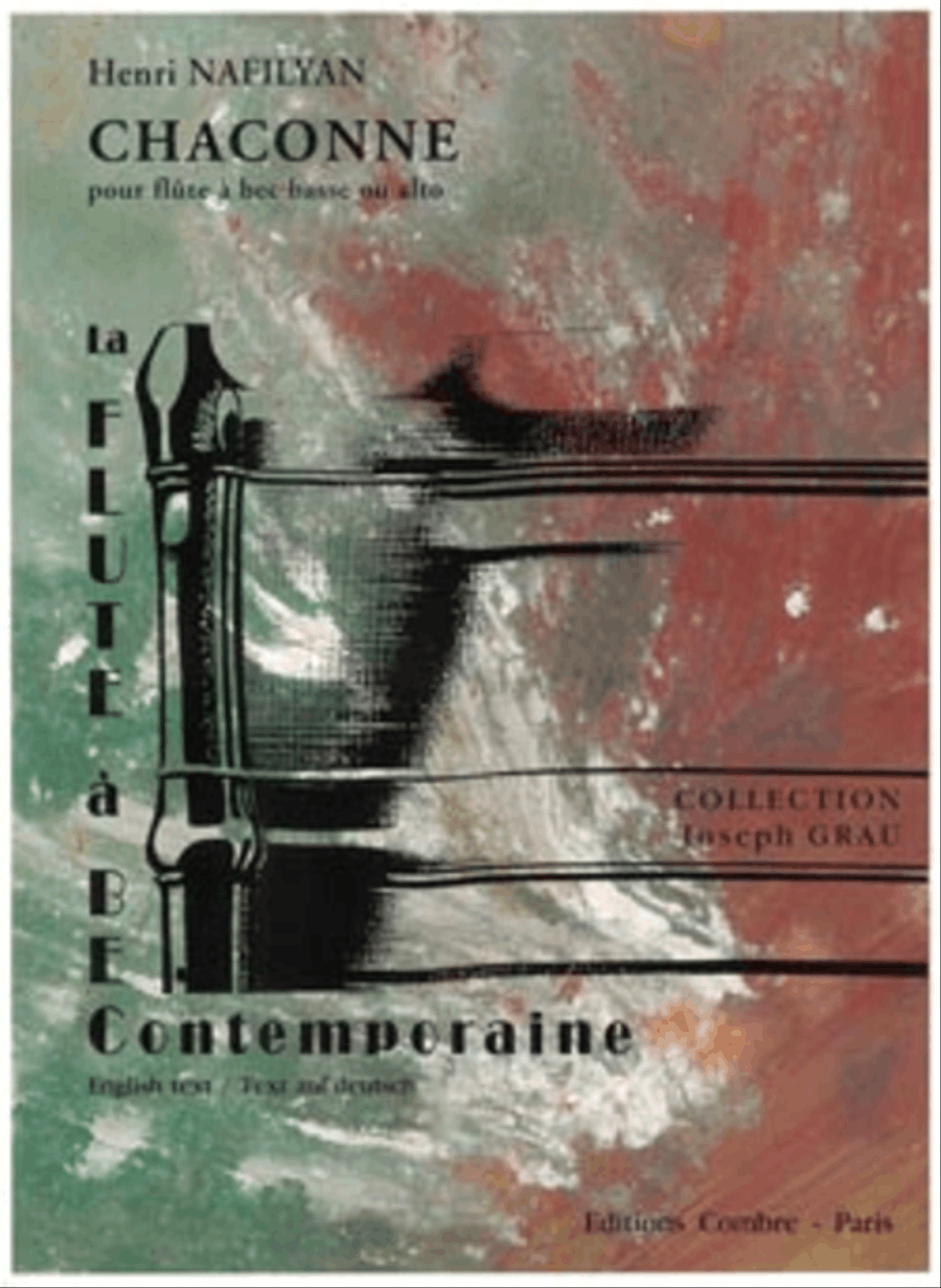 Chaconne Alto Recorder scores gallery preview page 1