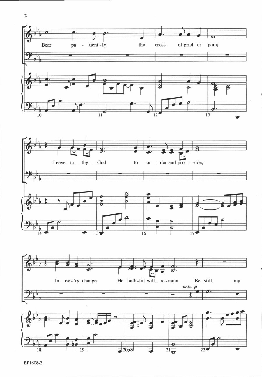 Be Still My Soul! Be Still My Soul! 4-Part scores gallery preview page 3