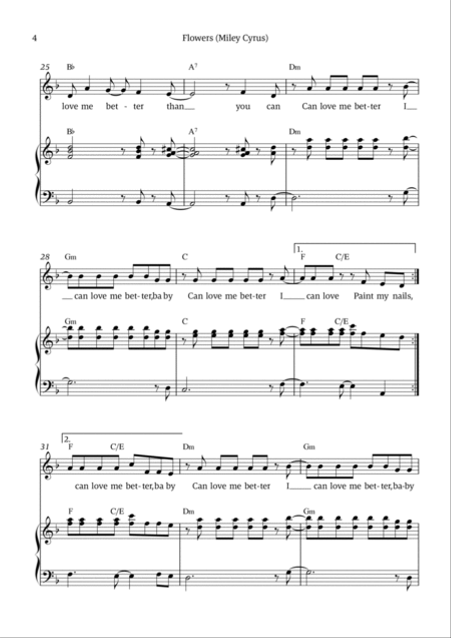 Flowers Voice scores gallery preview page 4