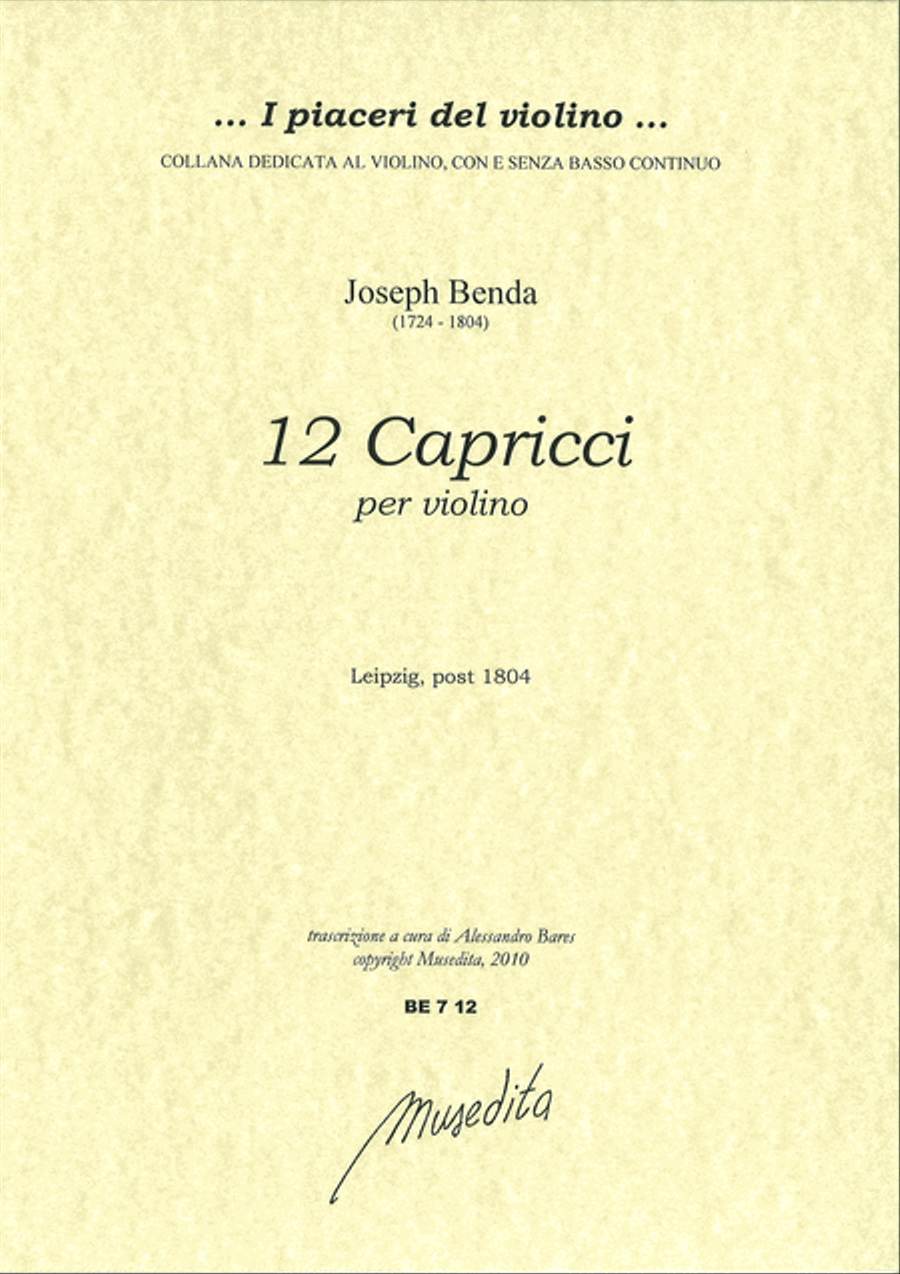 12 Capricci (Leipzig, s.a.) Violin Solo scores gallery preview page 1