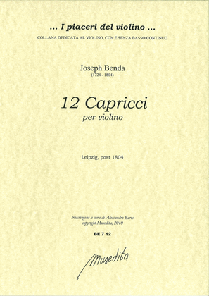 Book cover for 12 Capricci (Leipzig, s.a.)