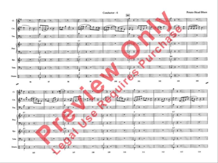 Potato Head Blues Jazz Ensemble scores gallery preview page 12
