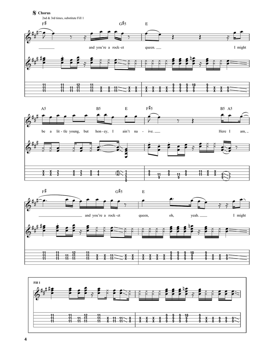 Rocket Queen Acoustic Guitar scores gallery preview page 4