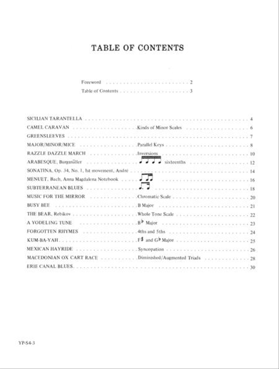 Noona Young Pianist Solo Book 4 Piano Method scores gallery preview page 4