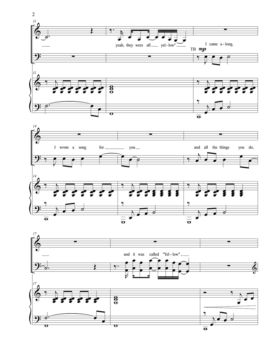 Yellow 4-Part scores gallery preview page 2
