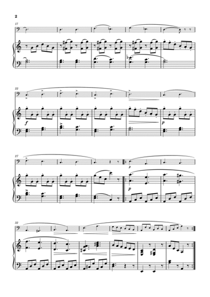 Burgmüller "La chasse" Cello & piano