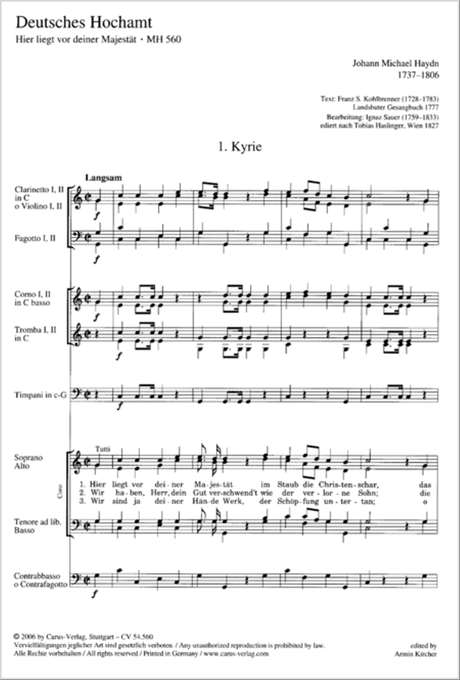Deutsches Hochamt 4-Part scores gallery preview page 2