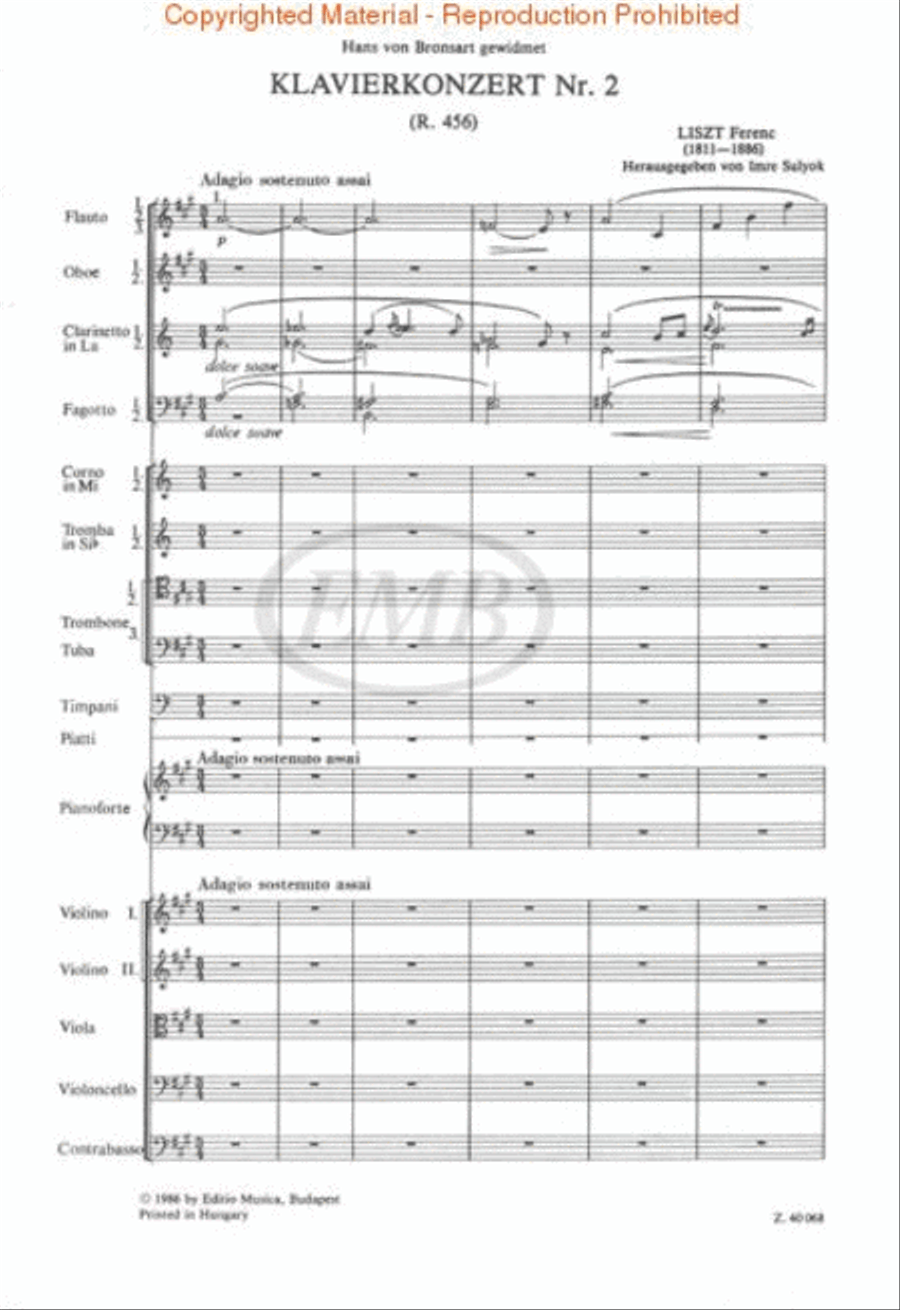 Concerto for Piano and Orchestra No. 2 in A Major Piano Solo scores gallery preview page 2