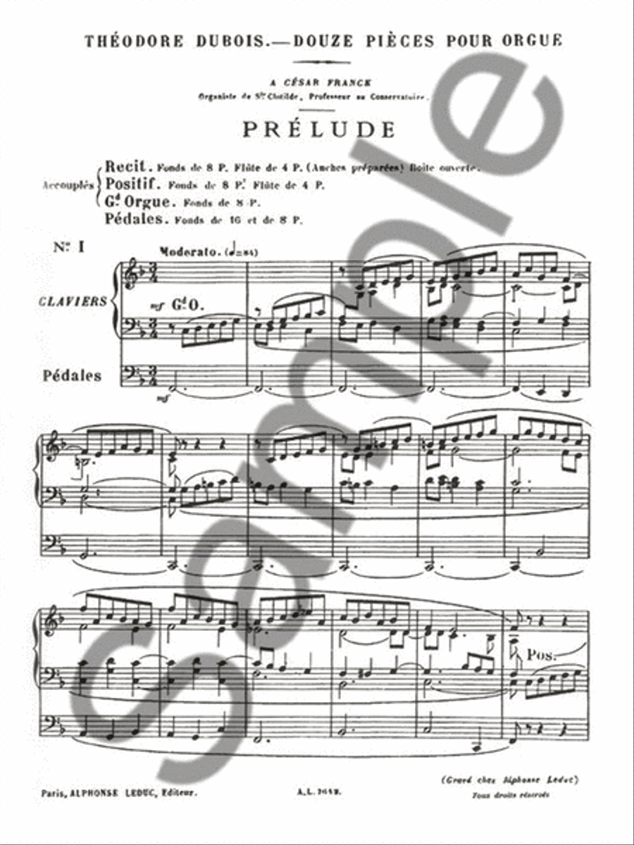 Douze Pieces Pour Orgue Organ scores gallery preview page 2