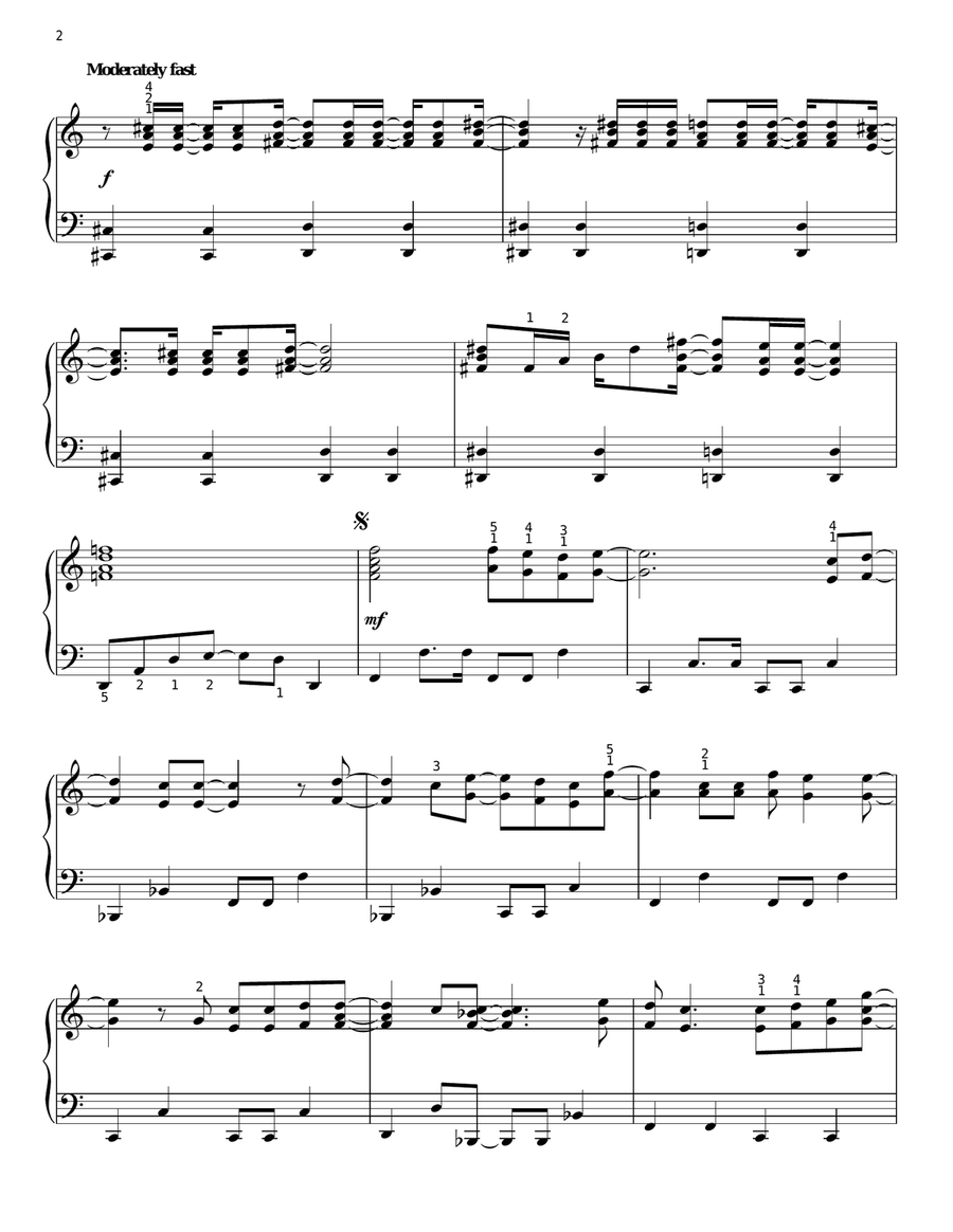Just Wanna Be With You Piano Solo scores gallery preview page 2
