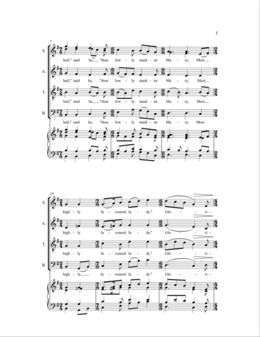 Gabriel's Message 4-Part scores gallery preview page 6