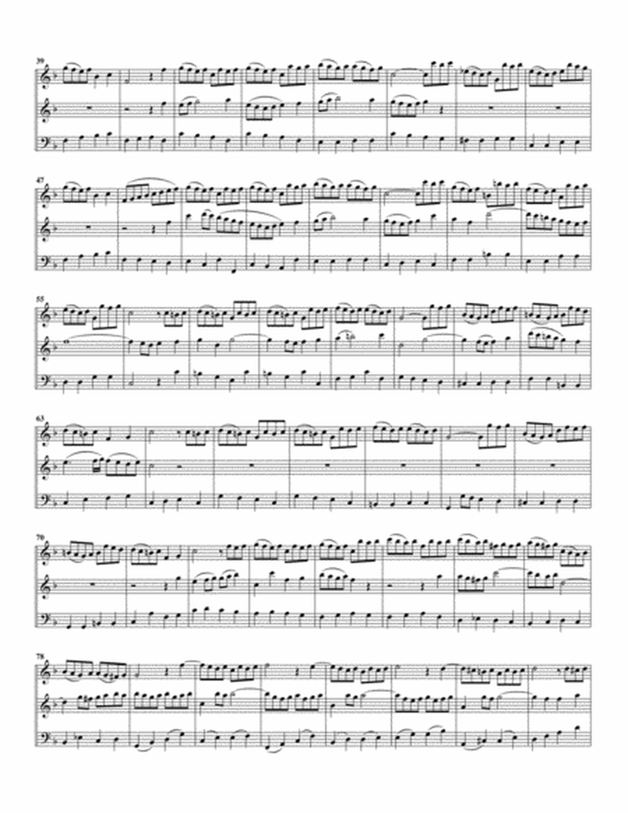 Aria: Es duenket mich from Cantata BWV 175 (arrangement for 3 recorders)