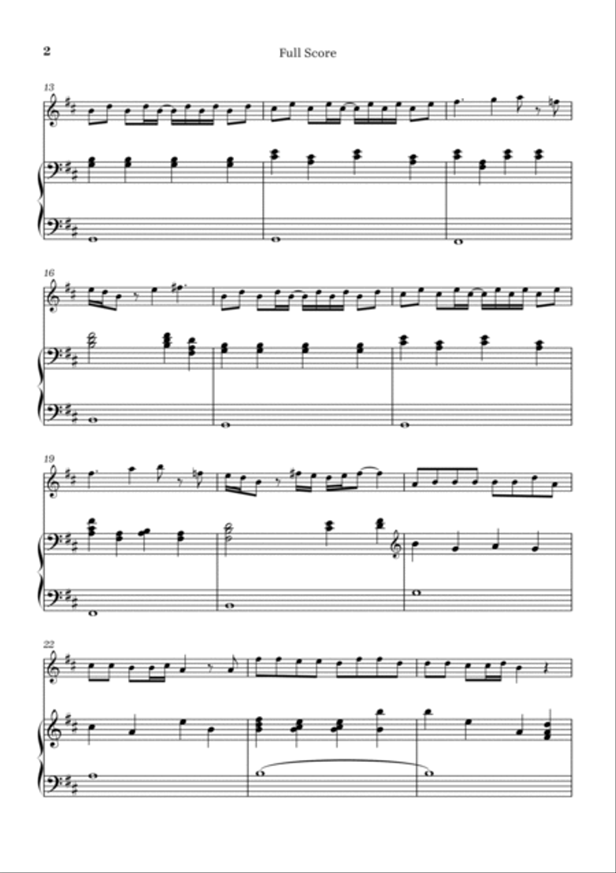 Peaches Flute Solo scores gallery preview page 2