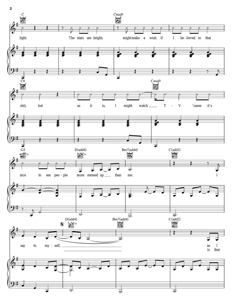 Good Day Good Day Piano, Vocal, Guitar scores gallery preview page 2
