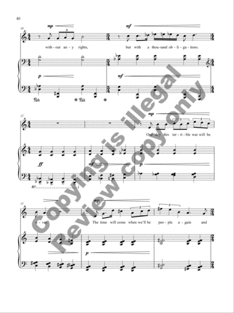 A World Turned Upside Down Mezzo-Soprano Voice scores gallery preview page 14