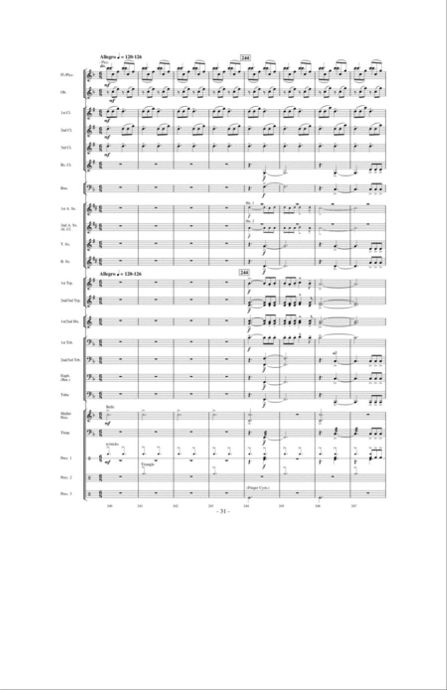 Dragons Fly on the Winds of Time Concert Band scores gallery preview page 30