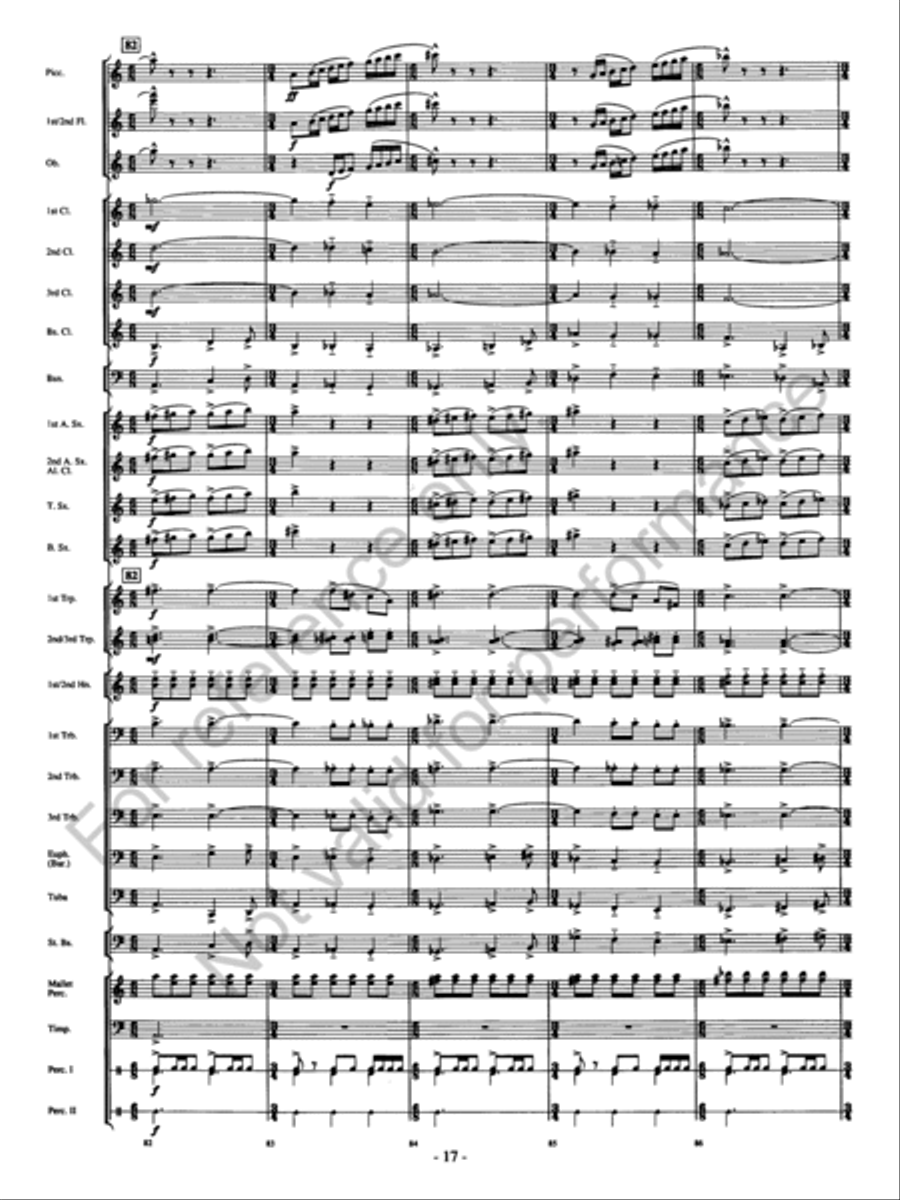 Agua's Whelm Agua's Whelm Concert Band scores gallery preview page 18
