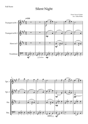 Silent Night (Christmas Song) for Brass Quartet