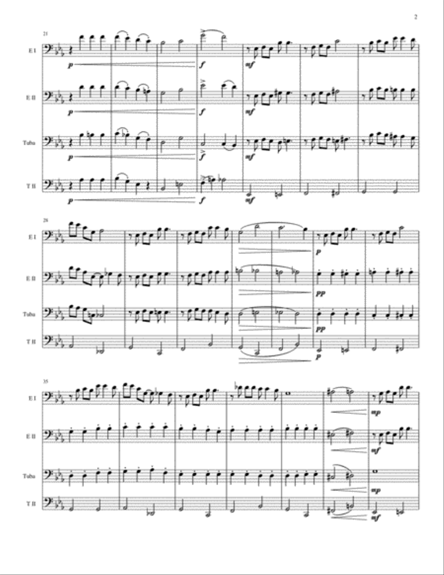 Ain't Misbehavin' Brass Ensemble scores gallery preview page 2