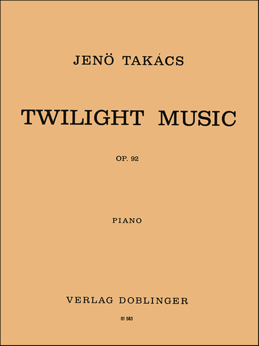 Twilight-Music op. 92 Piano Solo scores gallery preview page 1