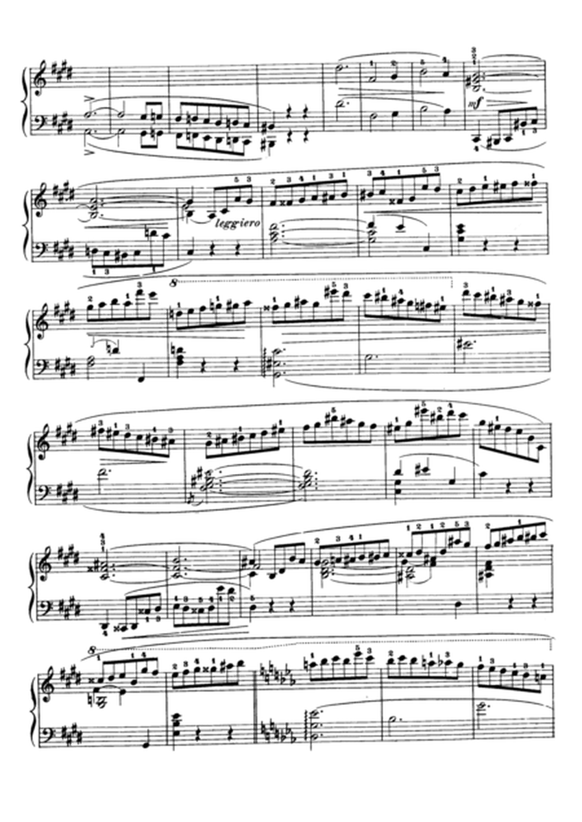 Chopin- Scherzo No. 4 in E Major, Op. 54 image number null