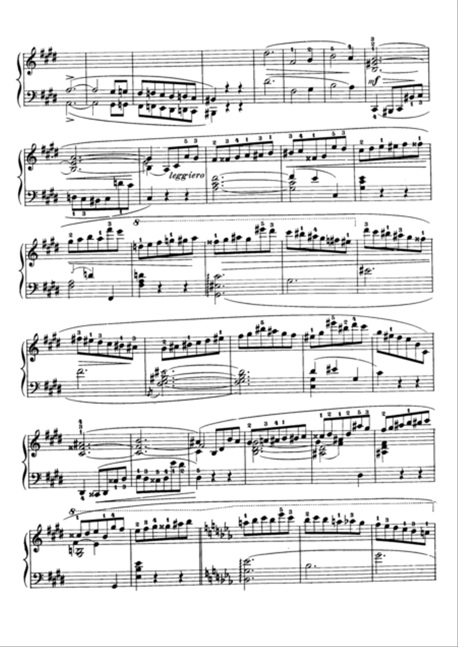 Chopin- Scherzo No. 4 in E Major, Op. 54 Piano Solo scores gallery preview page 6