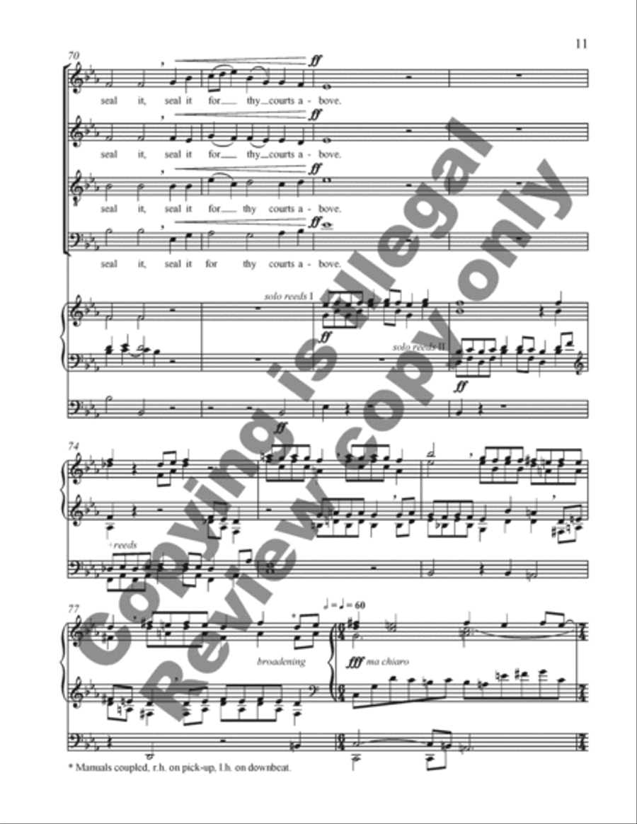 An American Triptych: 3. Come, Thou Fount of Every Blessing 4-Part scores gallery preview page 26